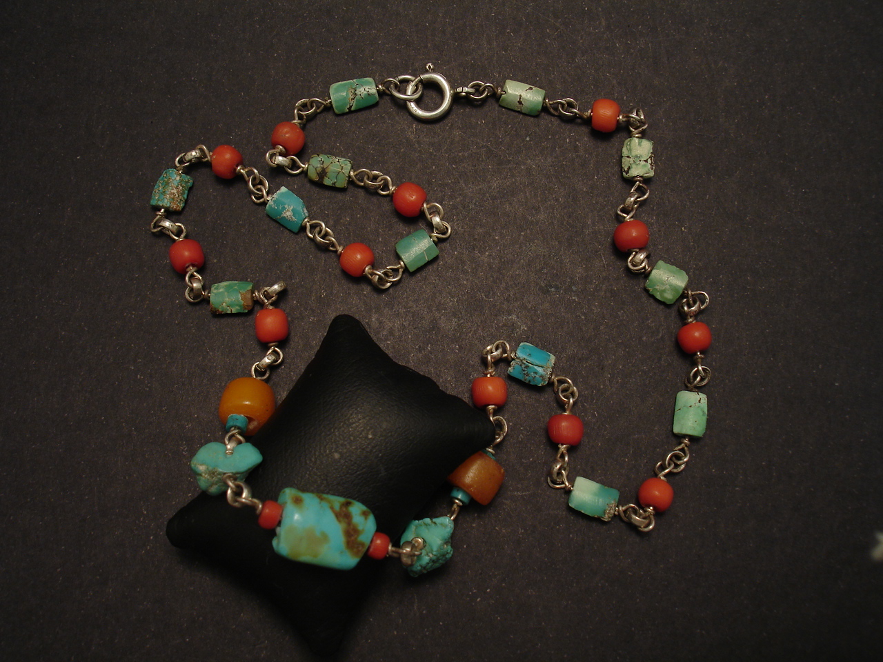 Old Tibetan Turquoise, Coral \u0026 Amber 