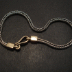 bracelet-silver-foxtail-gold-clasp-07331