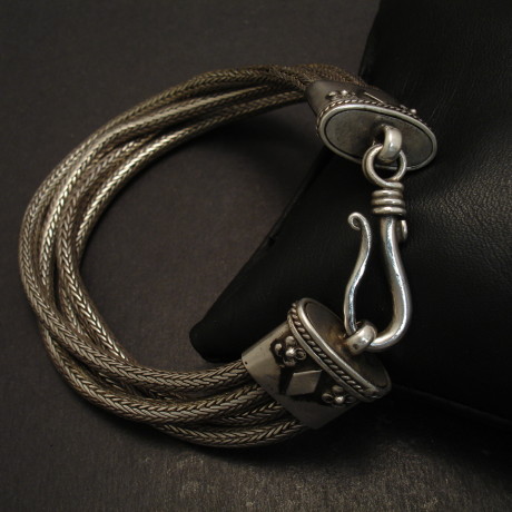 tribal-silver-4-strand-rope-bracelet-08749