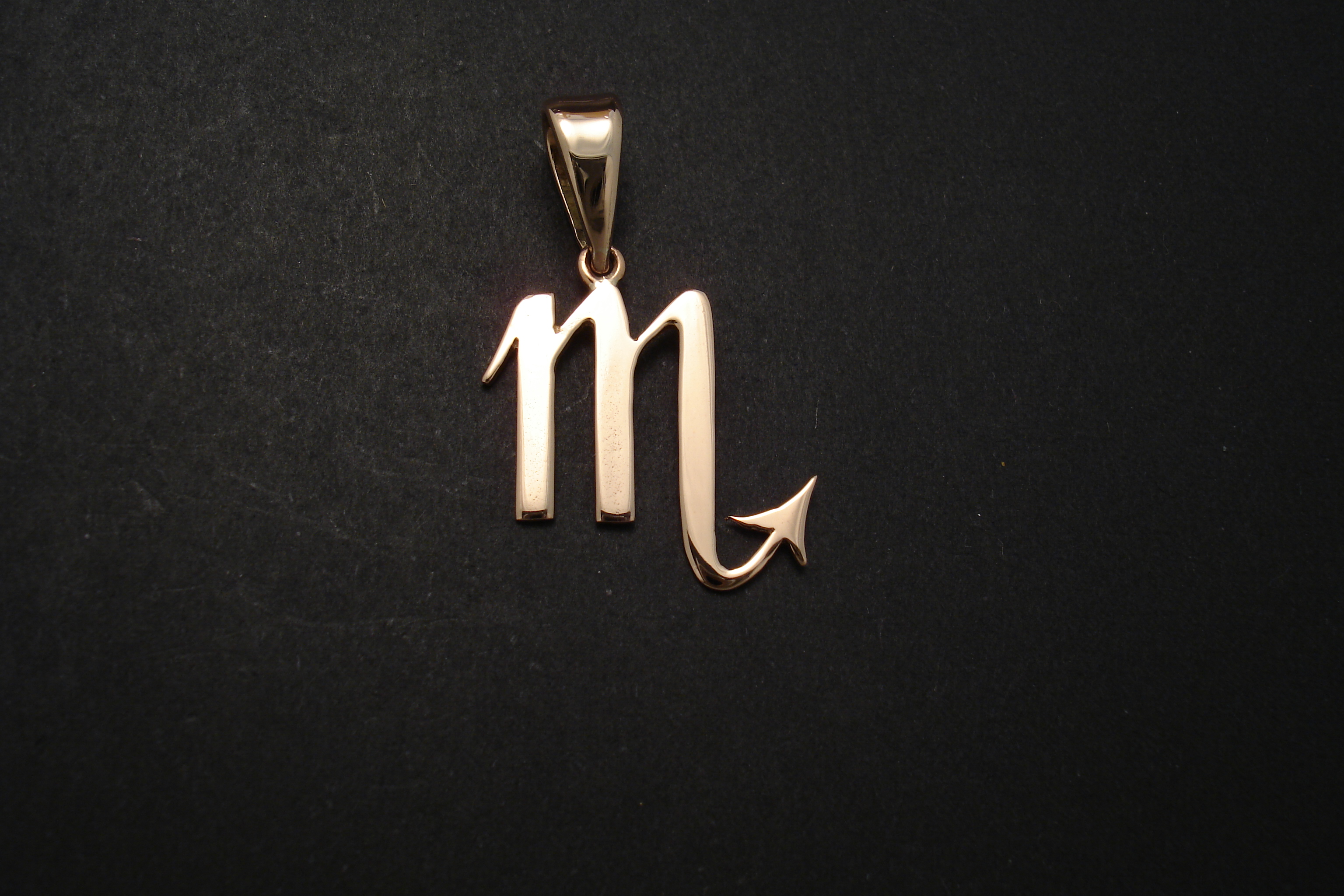 scorpio symbol pendant