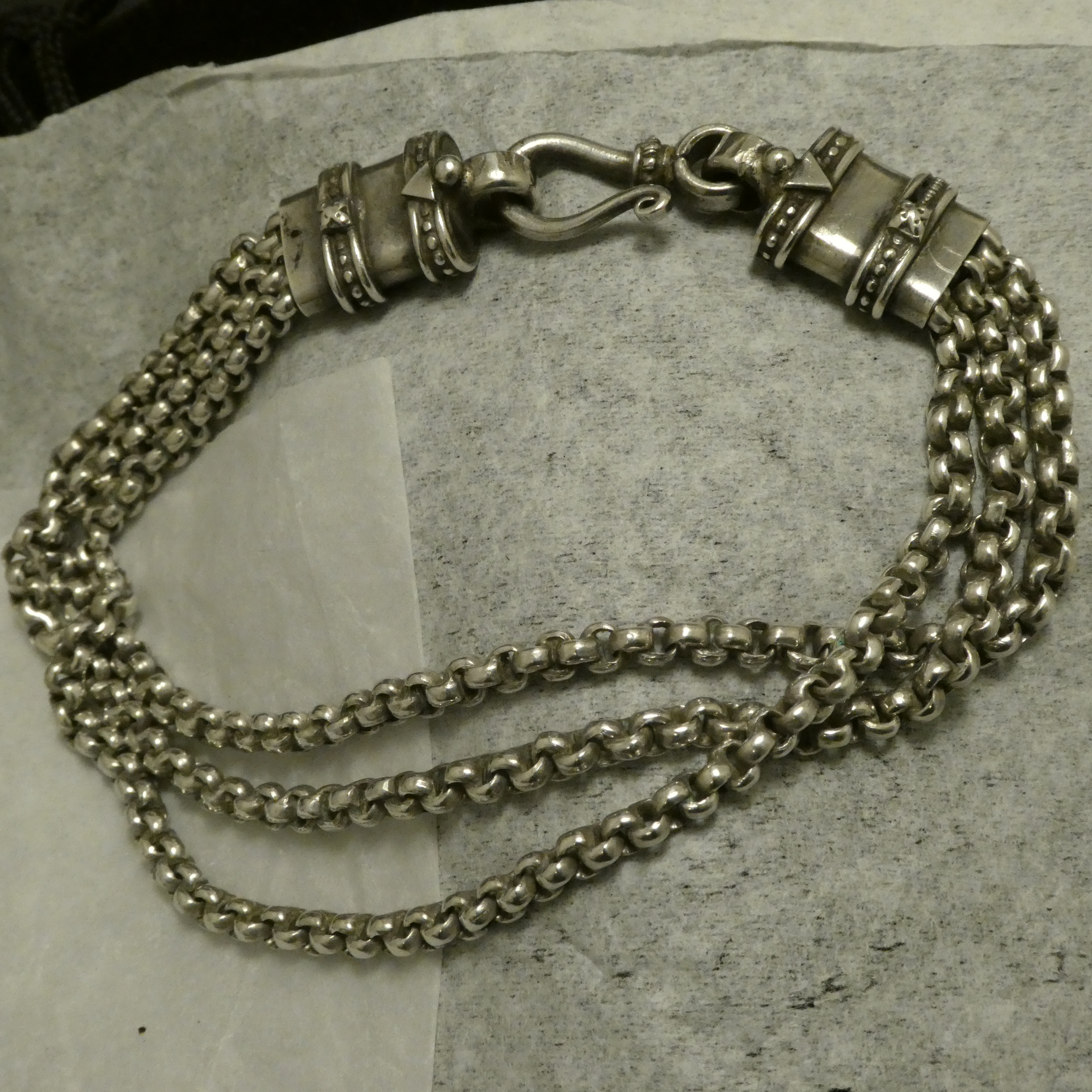 Men's Silver Belcher Bracelet – Goldbank Jewellers