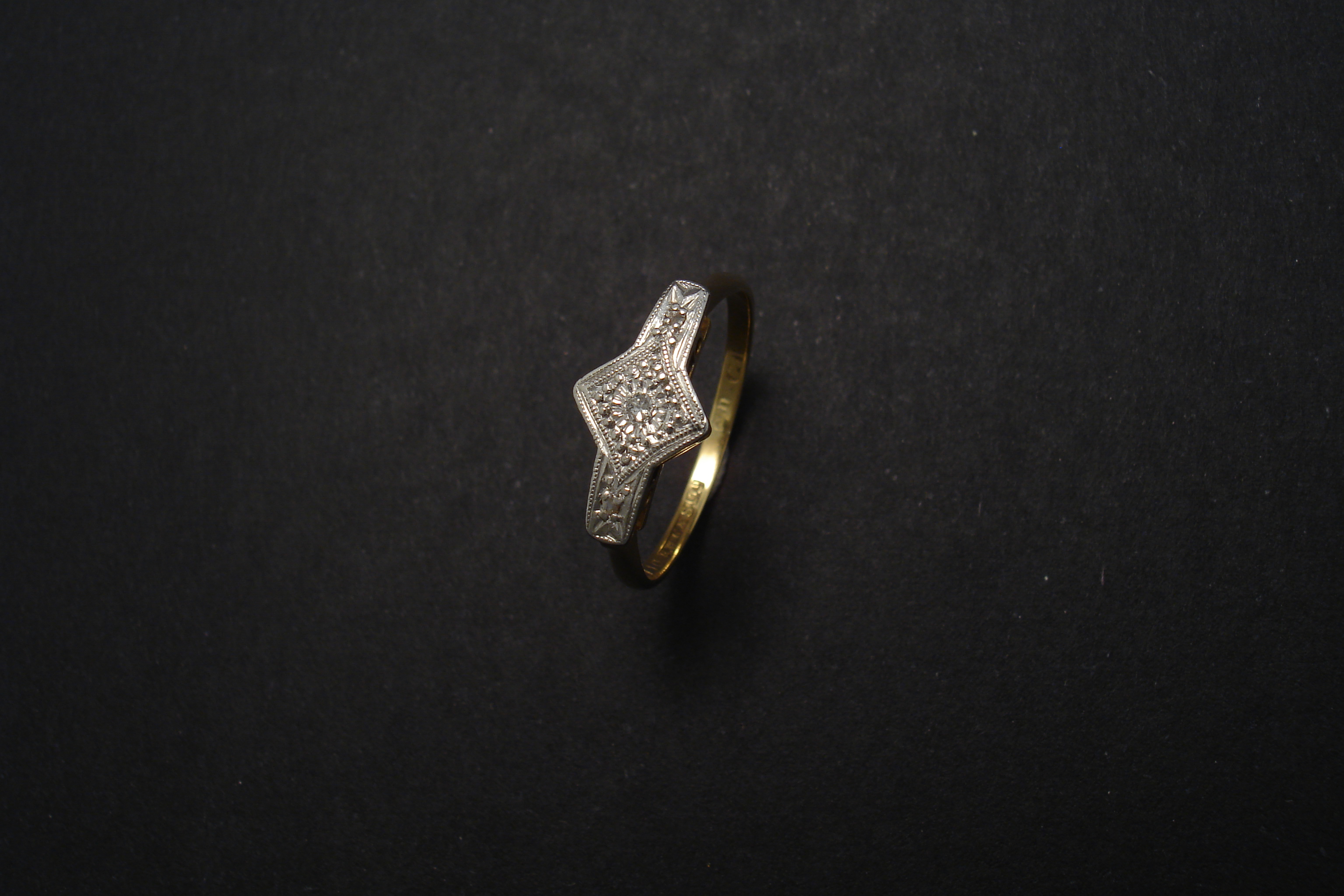Art Deco Sapphire & Diamond Ring OV.149 – Imp Jewellery