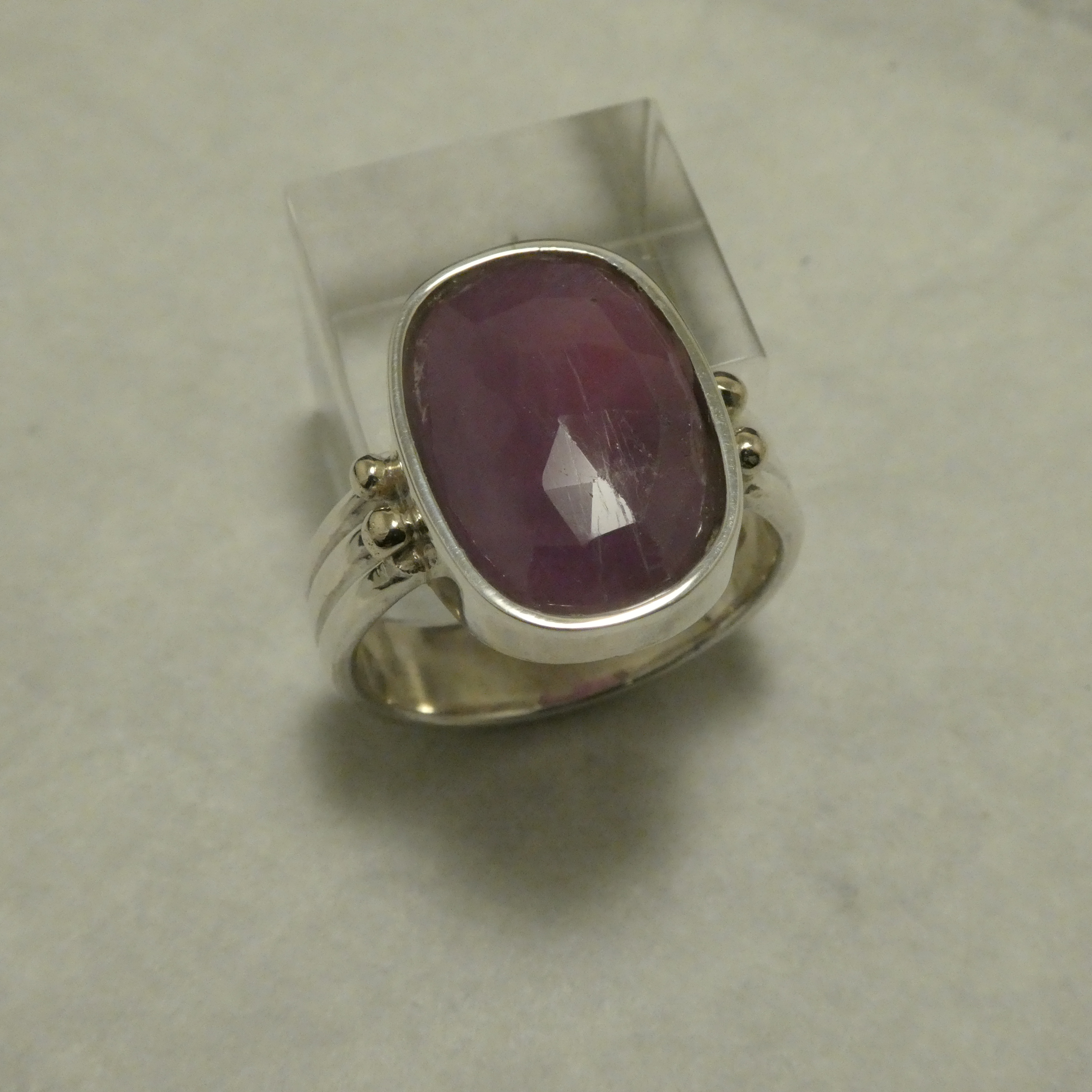 opaque ruby ring