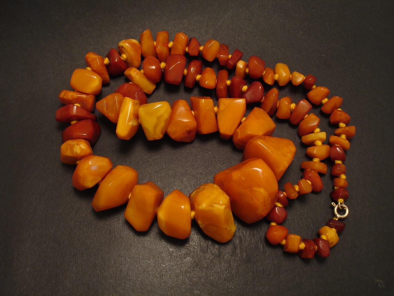 Chunky clearance amber necklace