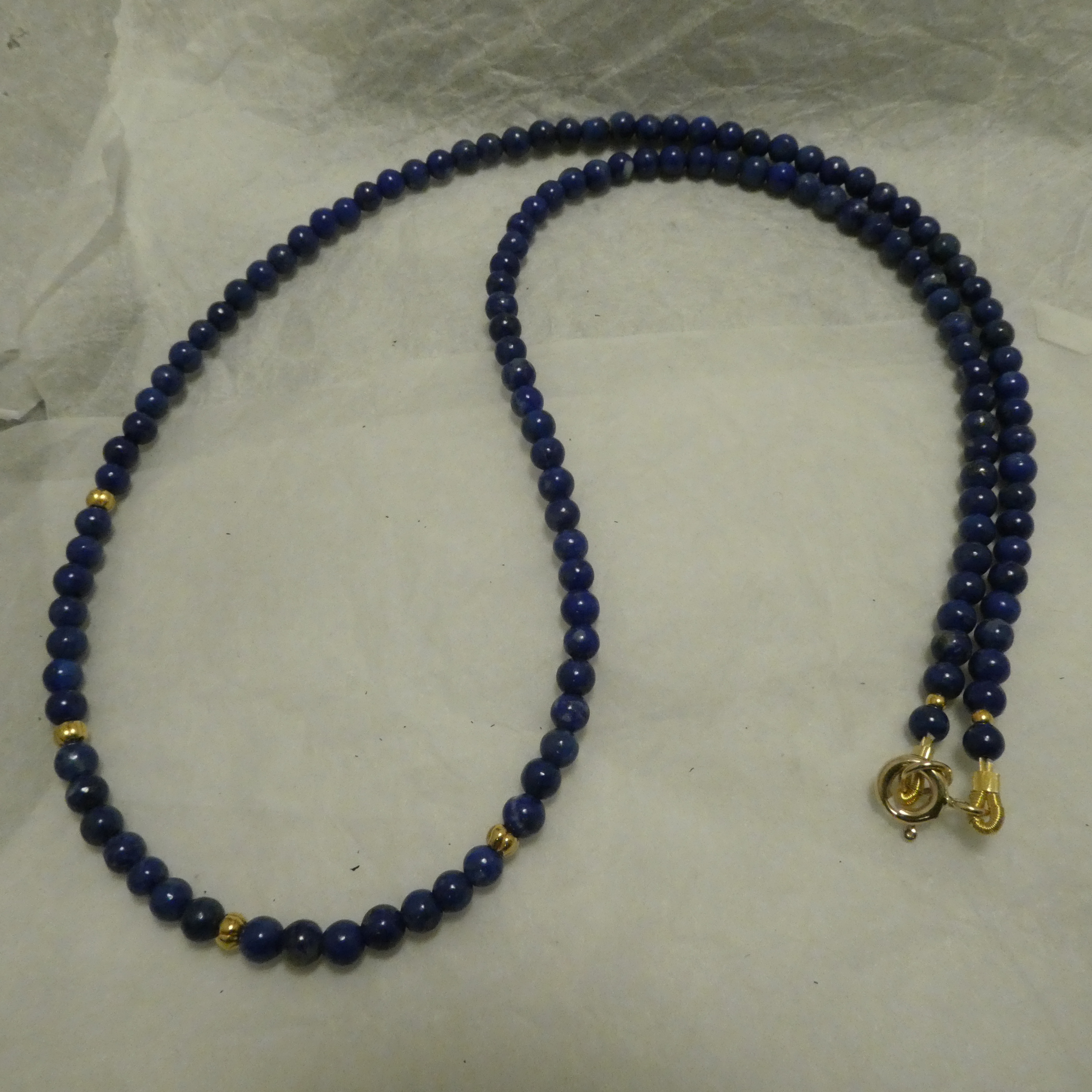 3.5mm Matched Lapis Lazuli Bead 