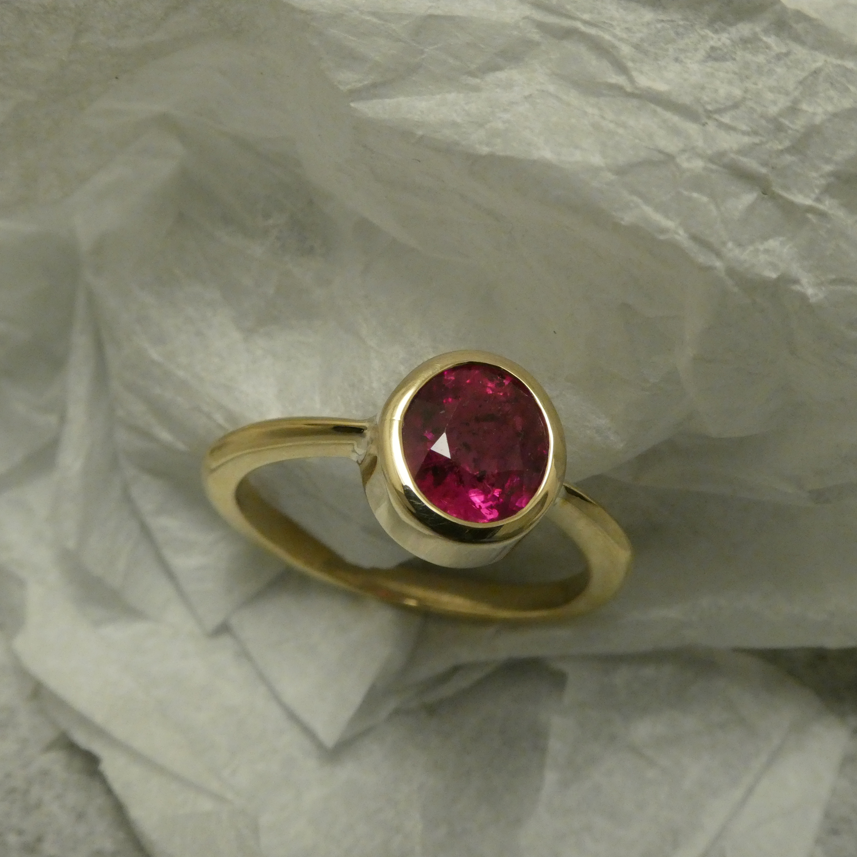 SOLD. 1.52ct African Ruby, 18ct Gold Handmade Ring - Christopher ...