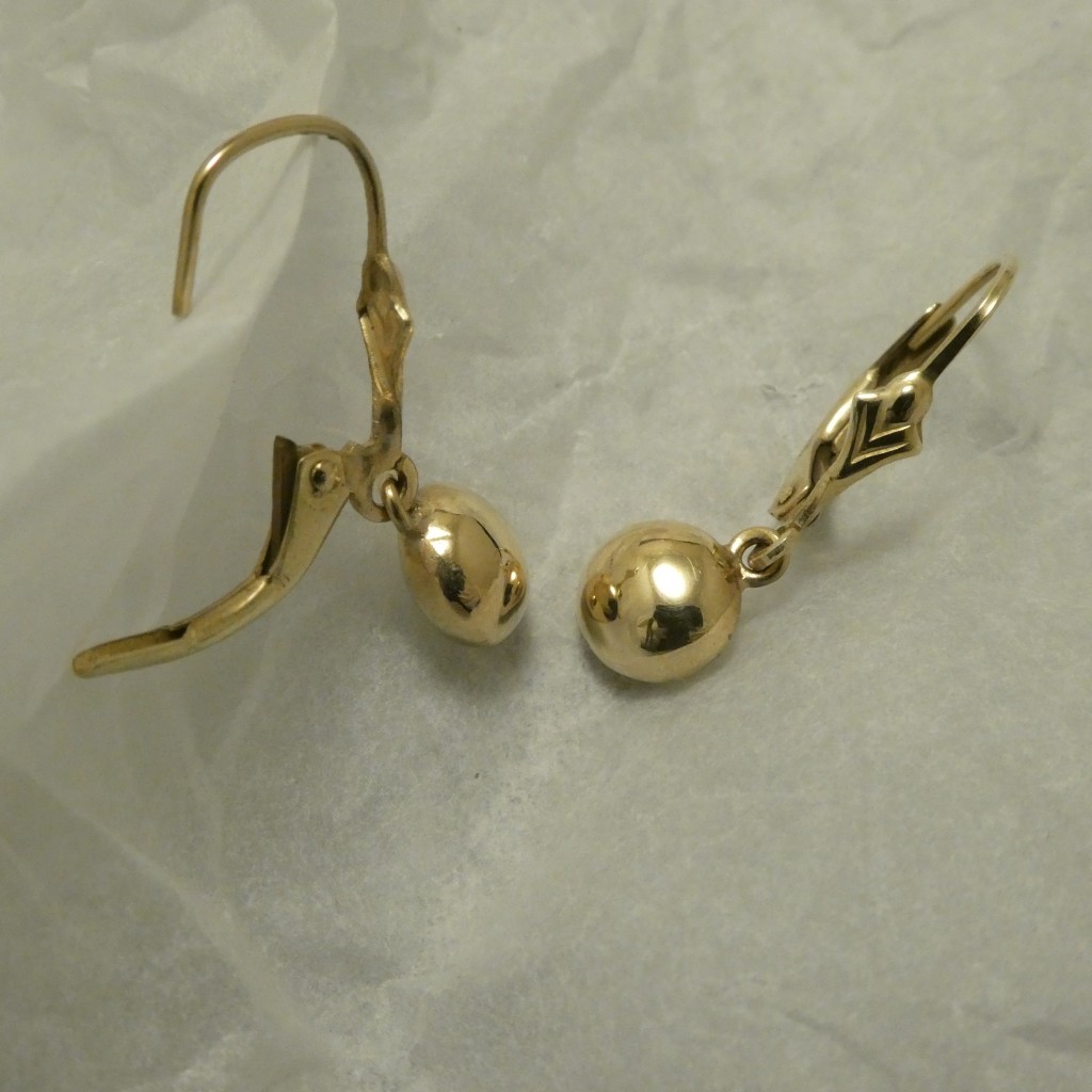 Sydney Gold Filigree Earrings with Beads