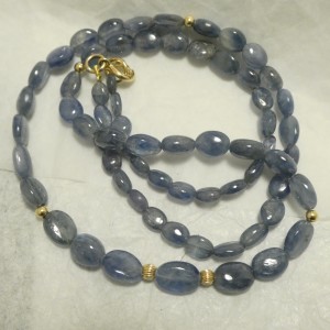 SOLD. Natural Facetted Sapphire Bead Necklace - Christopher William ...